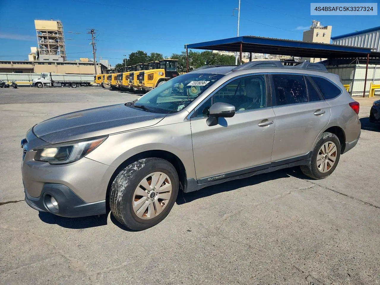 SUBARU OUTBACK 2019, VIN 4S4BSAFC5K3327324