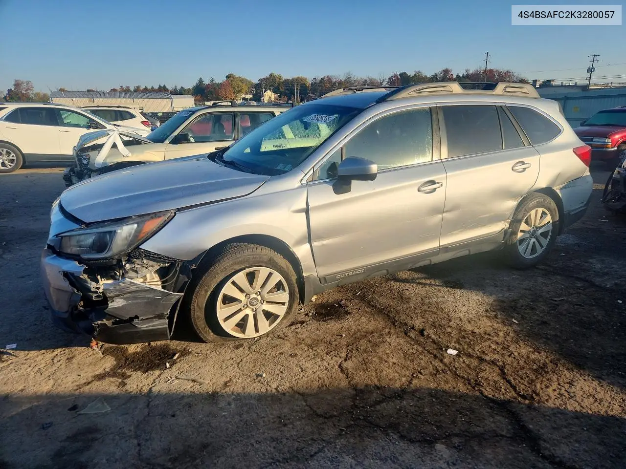 SUBARU OUTBACK 2019, VIN 4S4BSAFC2K3280057