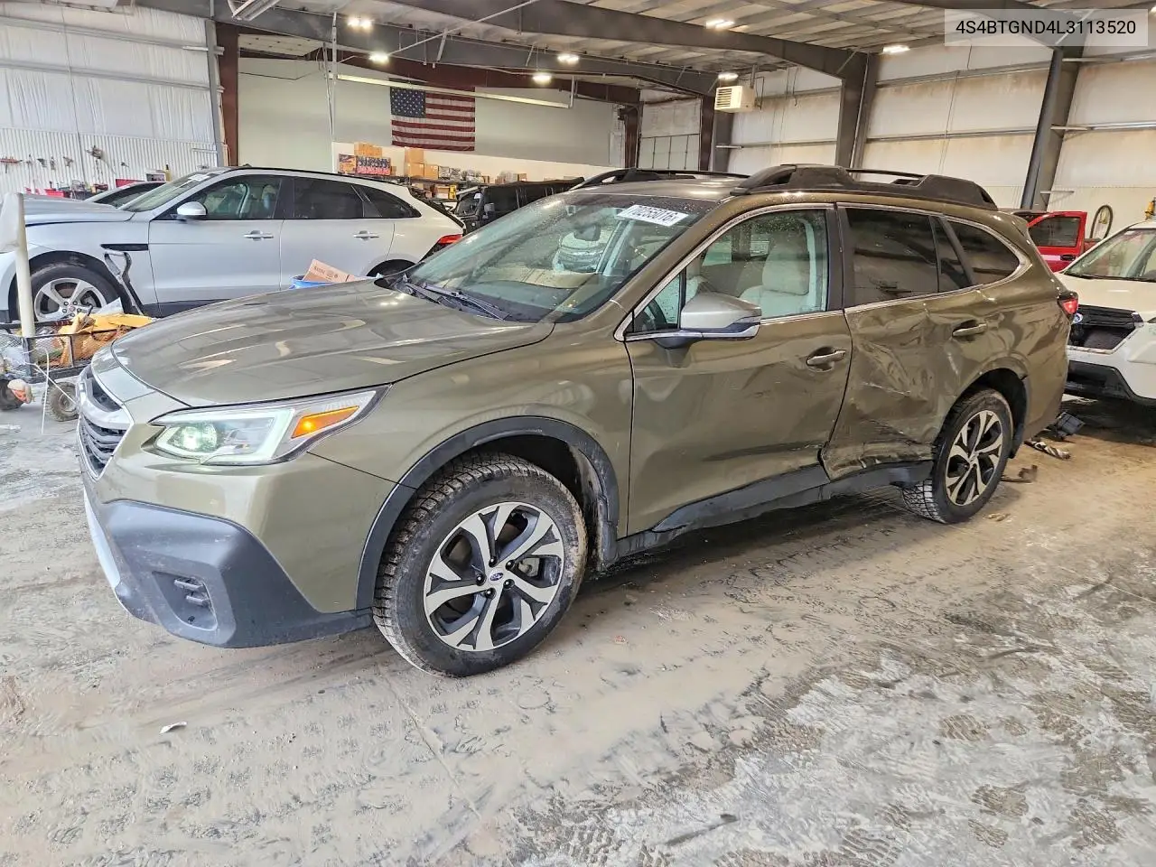 SUBARU OUTBACK 2020, VIN 4S4BTGND4L3113520