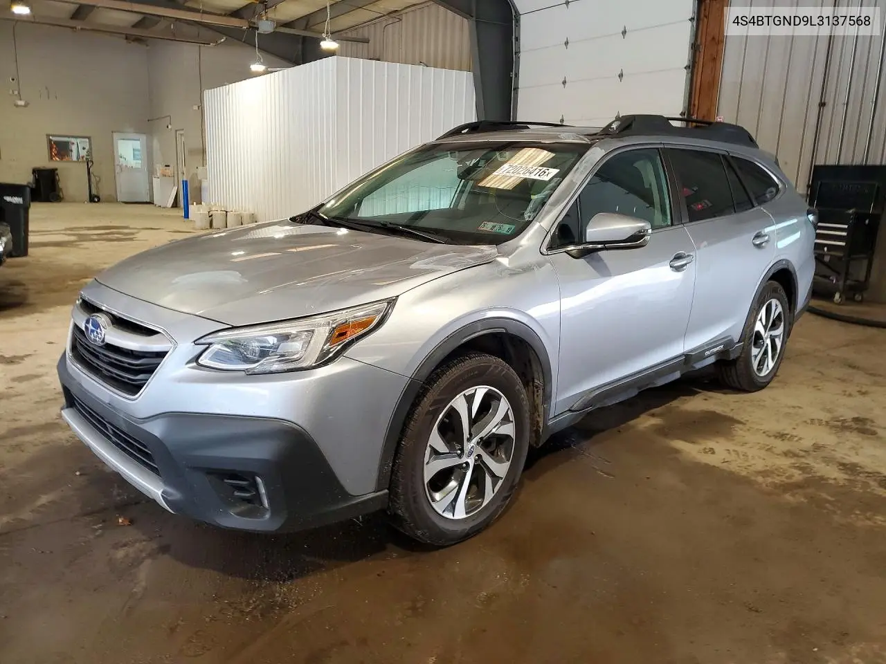 SUBARU OUTBACK 2020, VIN 4S4BTGND9L3137568