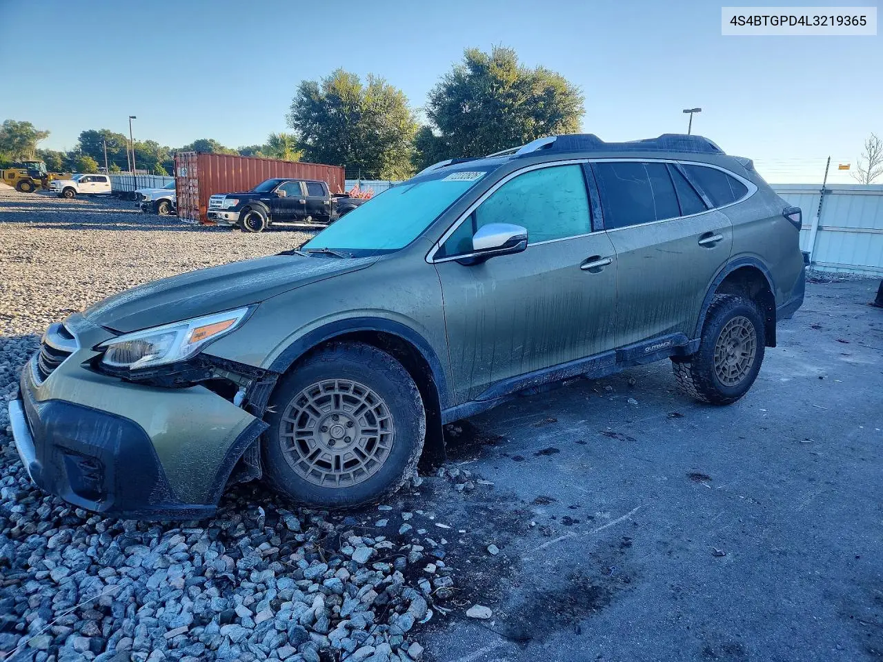 SUBARU OUTBACK 2020, VIN 4S4BTGPD4L3219365