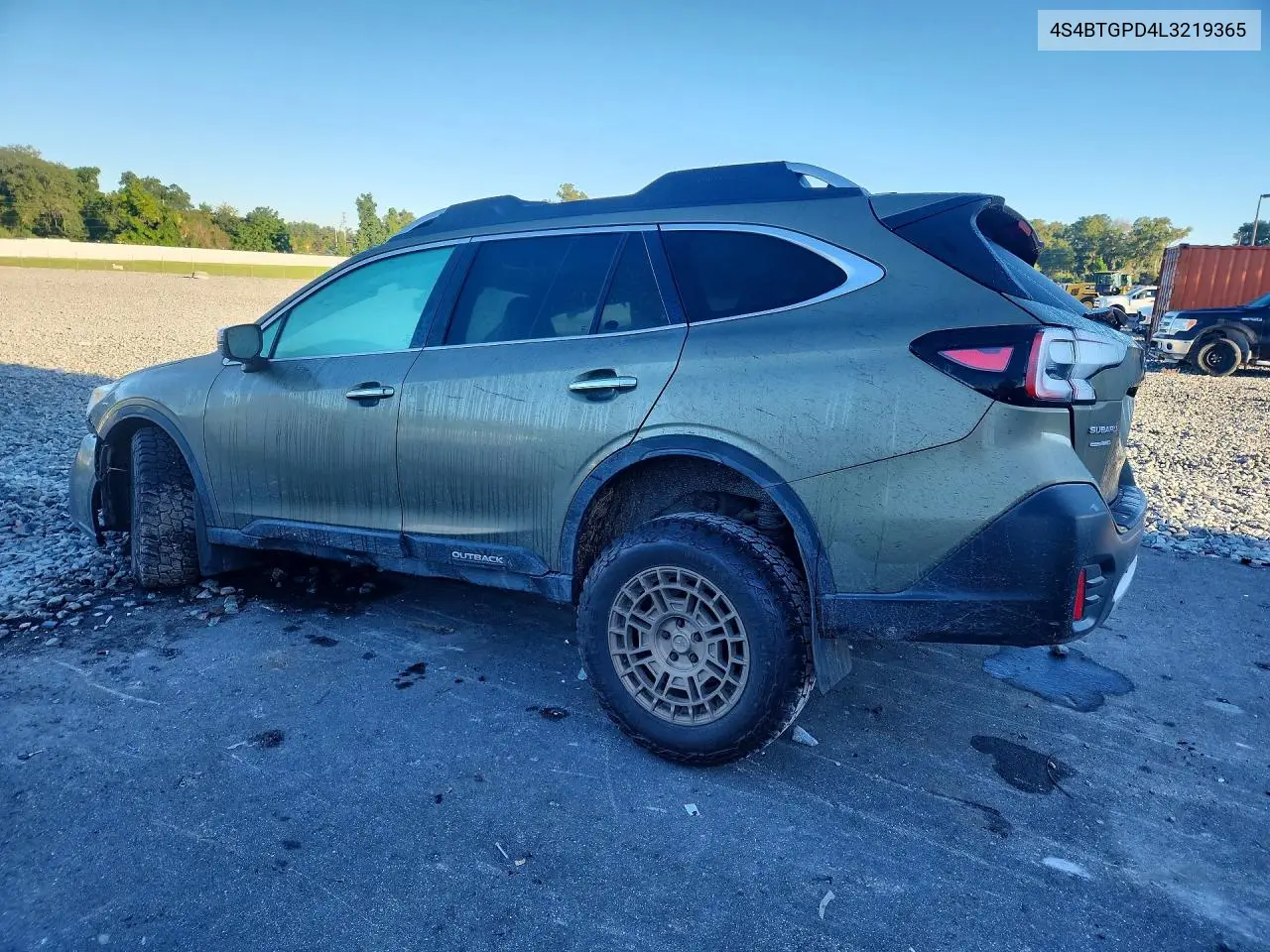 2020 SUBARU OUTBACK VIN 4S4BTGPD4L3219365 — фото 2