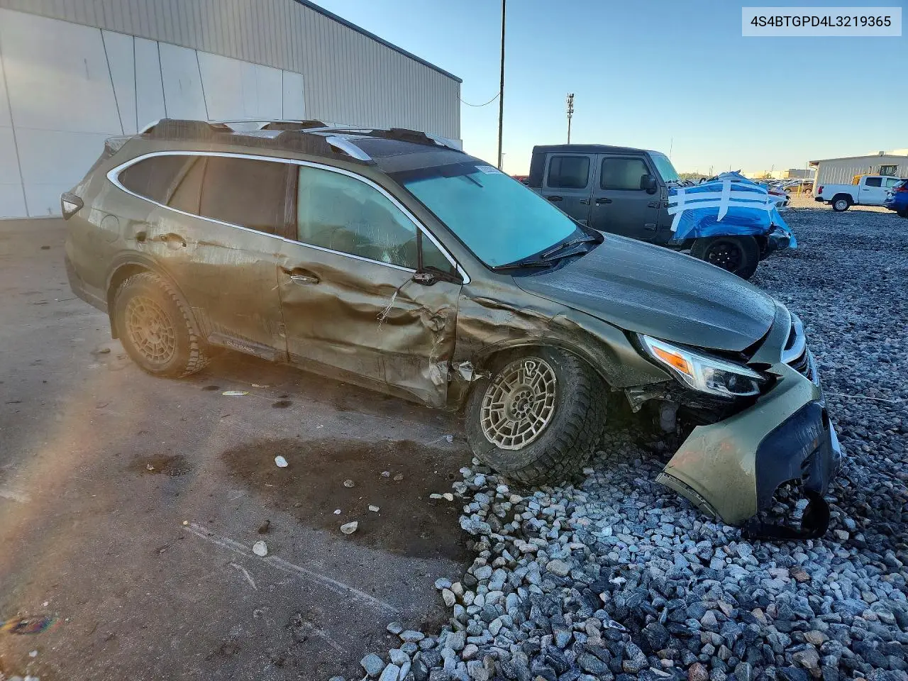 2020 SUBARU OUTBACK VIN 4S4BTGPD4L3219365 — фото 4