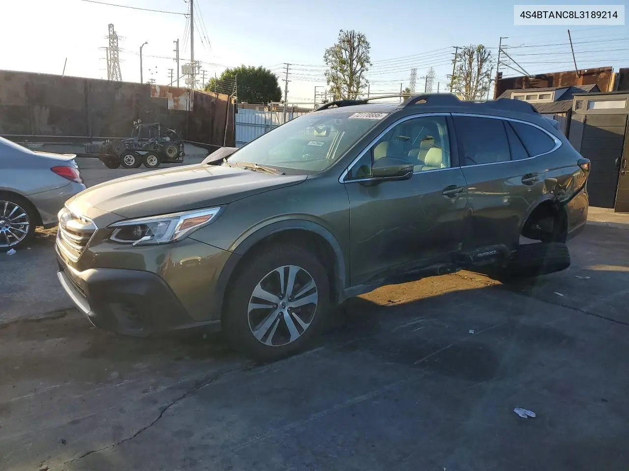 SUBARU OUTBACK 2020, VIN 4S4BTANC8L3189214