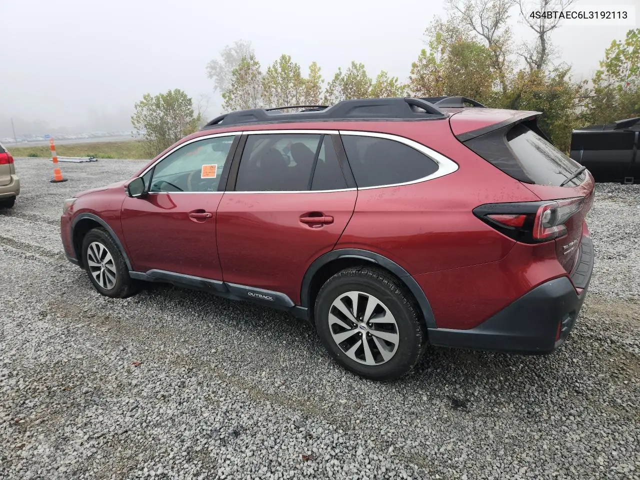 2020 SUBARU OUTBACK VIN 4S4BTAEC6L3192113 — фото 2