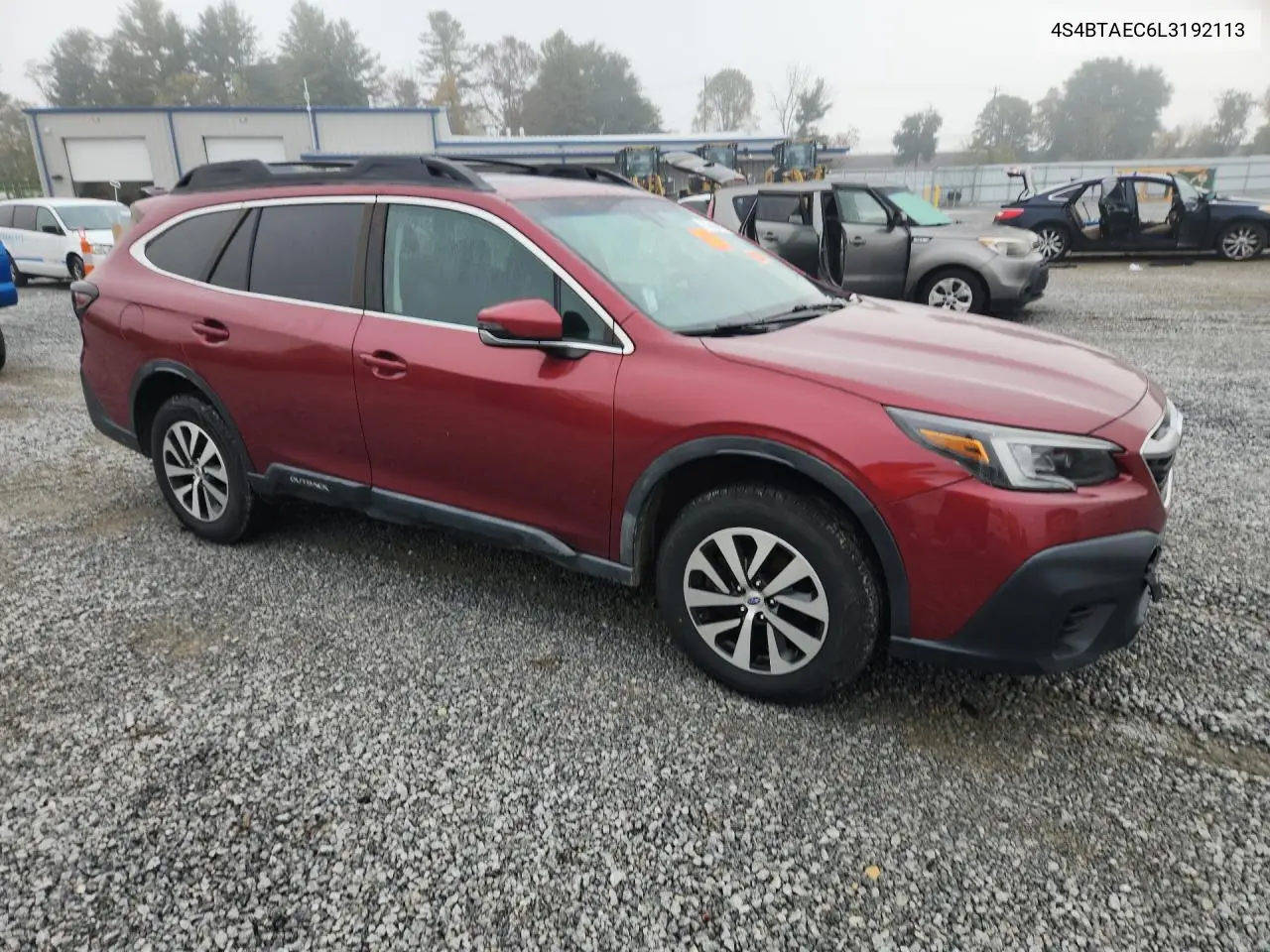 2020 SUBARU OUTBACK VIN 4S4BTAEC6L3192113 — фото 4