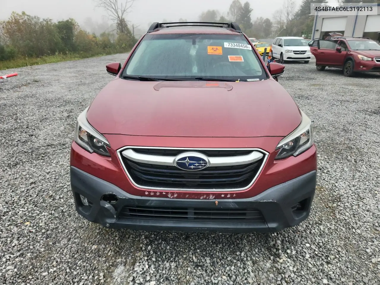 2020 SUBARU OUTBACK VIN 4S4BTAEC6L3192113 — фото 5