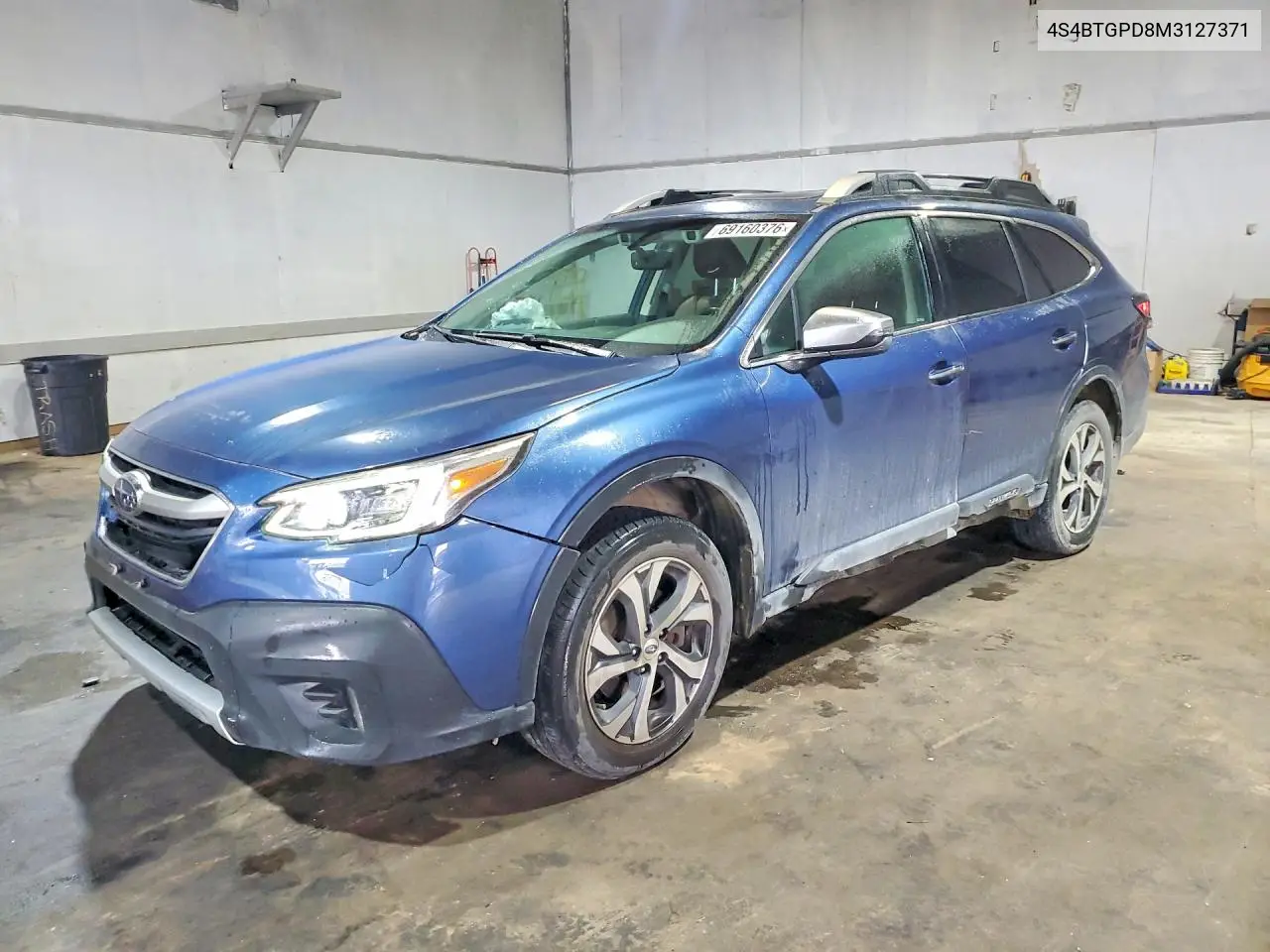 SUBARU OUTBACK 2021, VIN 4S4BTGPD8M3127371