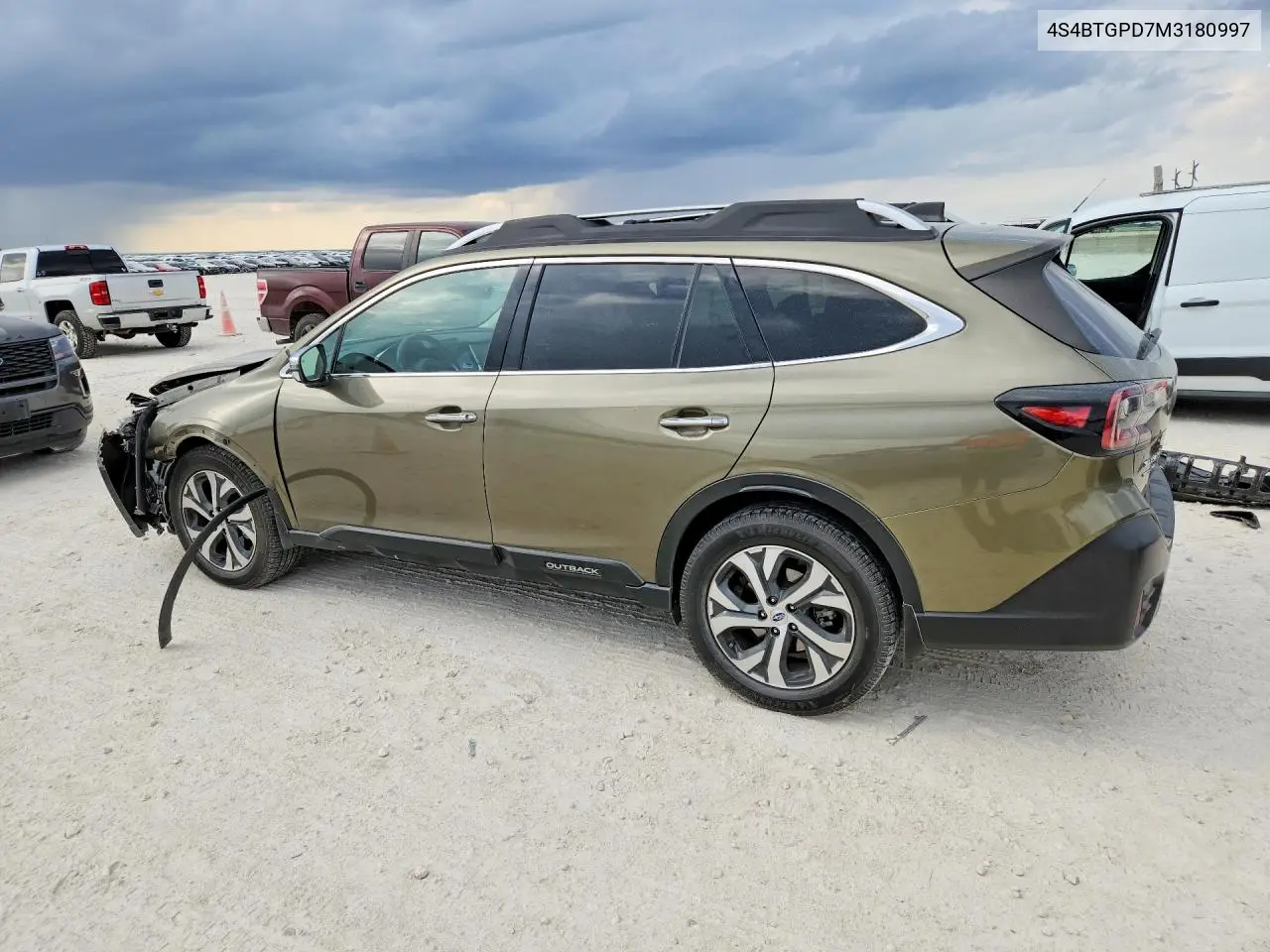 2021 SUBARU OUTBACK VIN 4S4BTGPD7M3180997 — фото 2