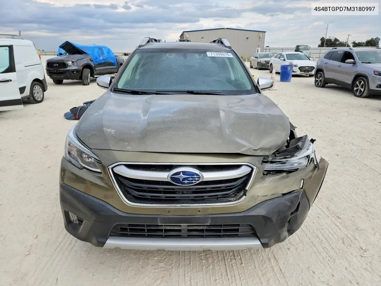 2021 SUBARU OUTBACK VIN 4S4BTGPD7M3180997 — фото 5