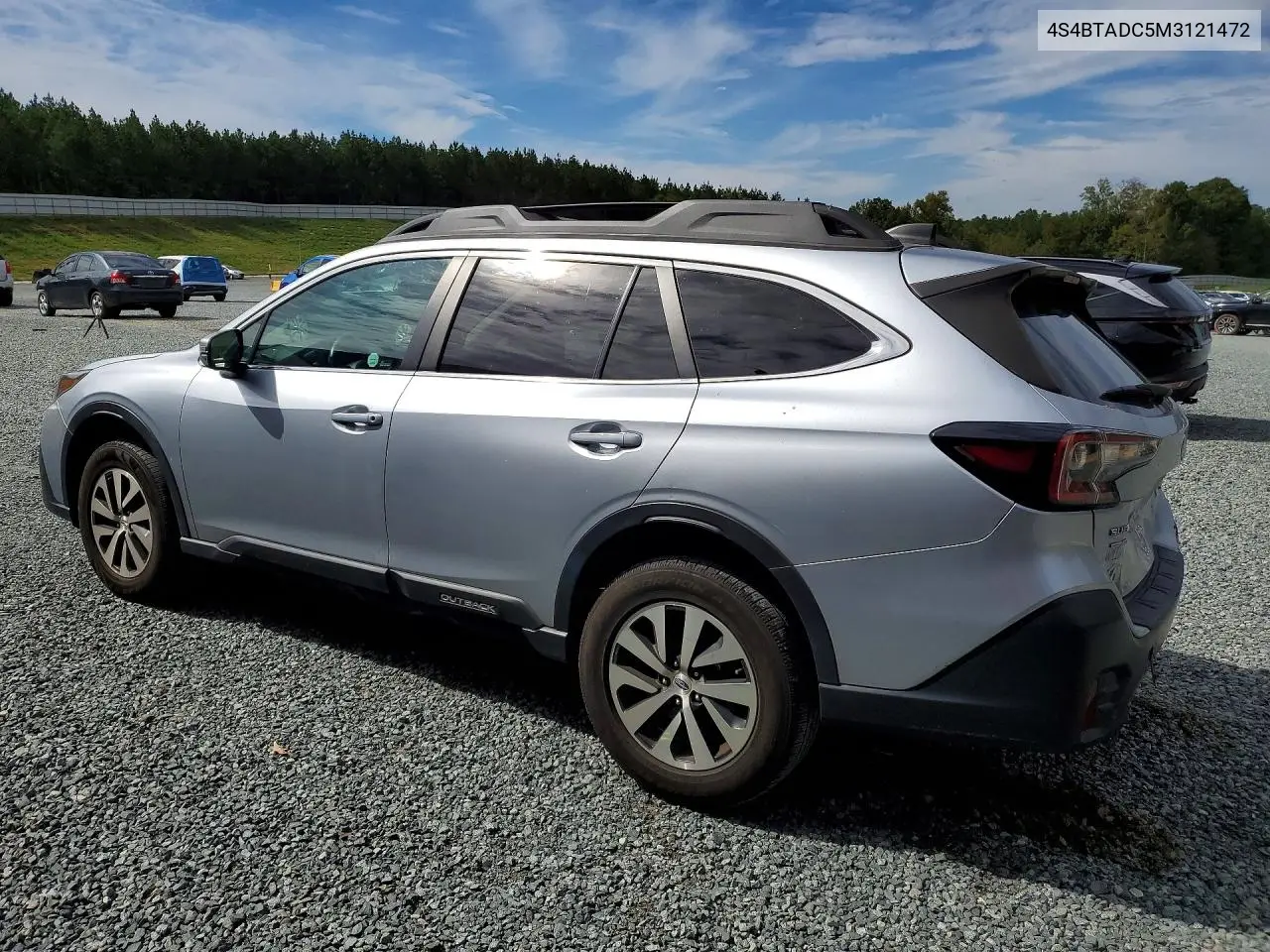2021 SUBARU OUTBACK VIN 4S4BTADC5M3121472 — фото 2