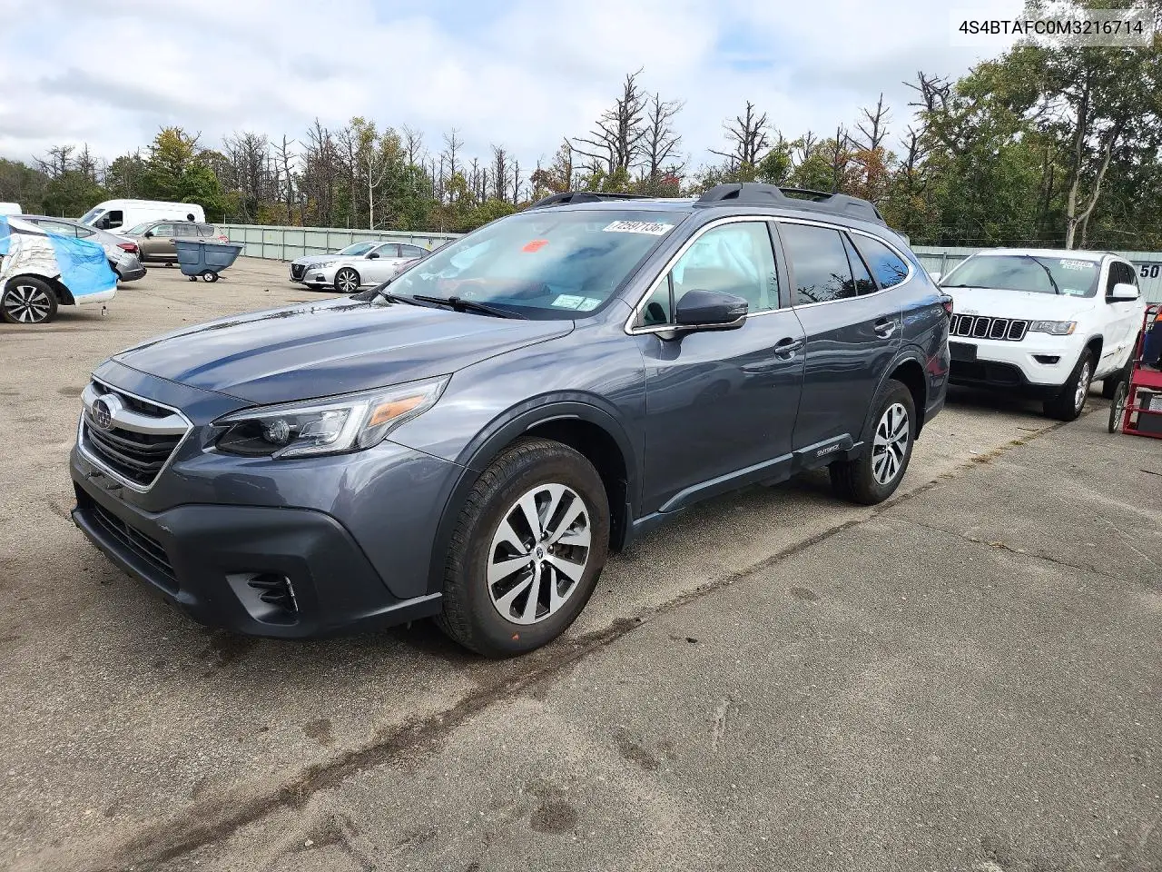 SUBARU OUTBACK 2021, VIN 4S4BTAFC0M3216714