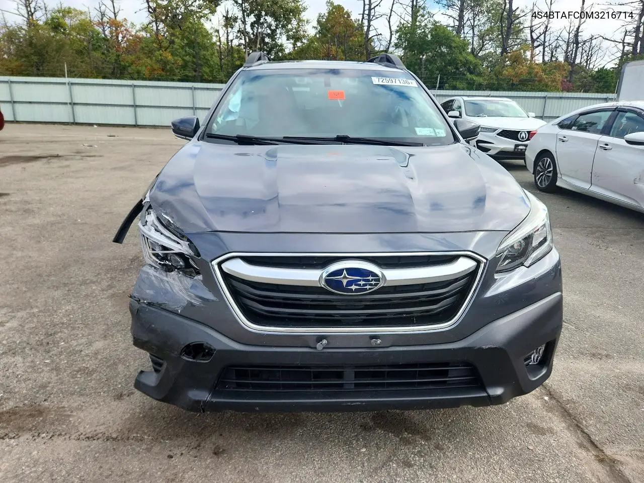 2021 SUBARU OUTBACK VIN 4S4BTAFC0M3216714 — фото 5