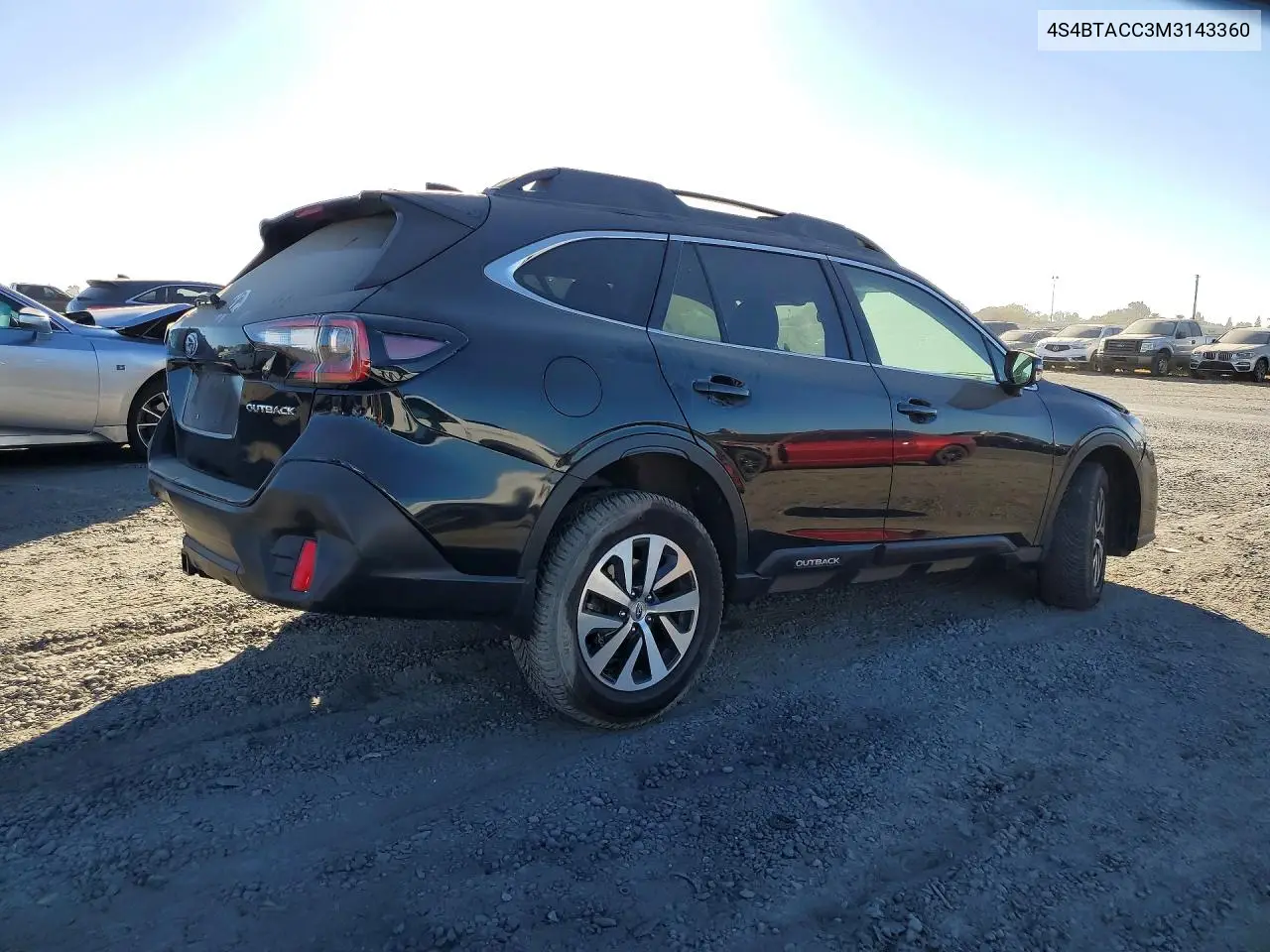 2021 SUBARU OUTBACK VIN 4S4BTACC3M3143360 — фото 3