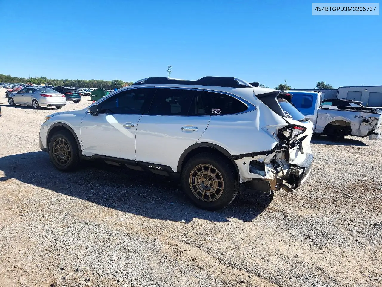 2021 SUBARU OUTBACK VIN 4S4BTGPD3M3206737 — фото 2