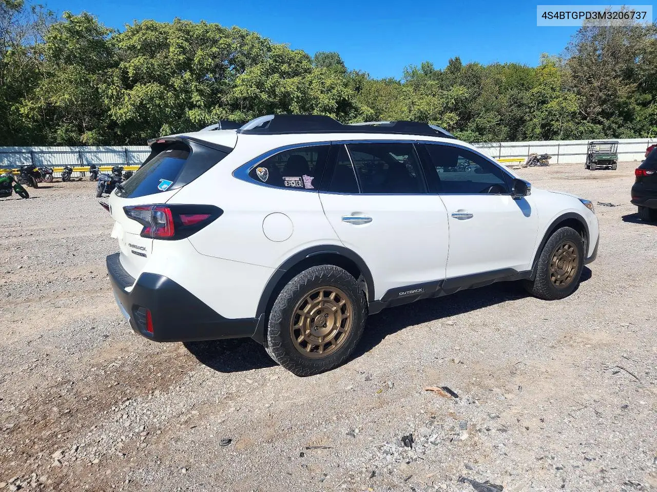 2021 SUBARU OUTBACK VIN 4S4BTGPD3M3206737 — фото 3
