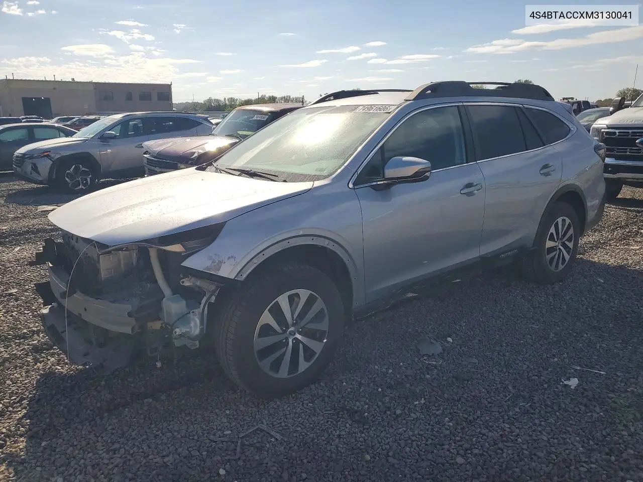 SUBARU OUTBACK 2021, VIN 4S4BTACCXM3130041