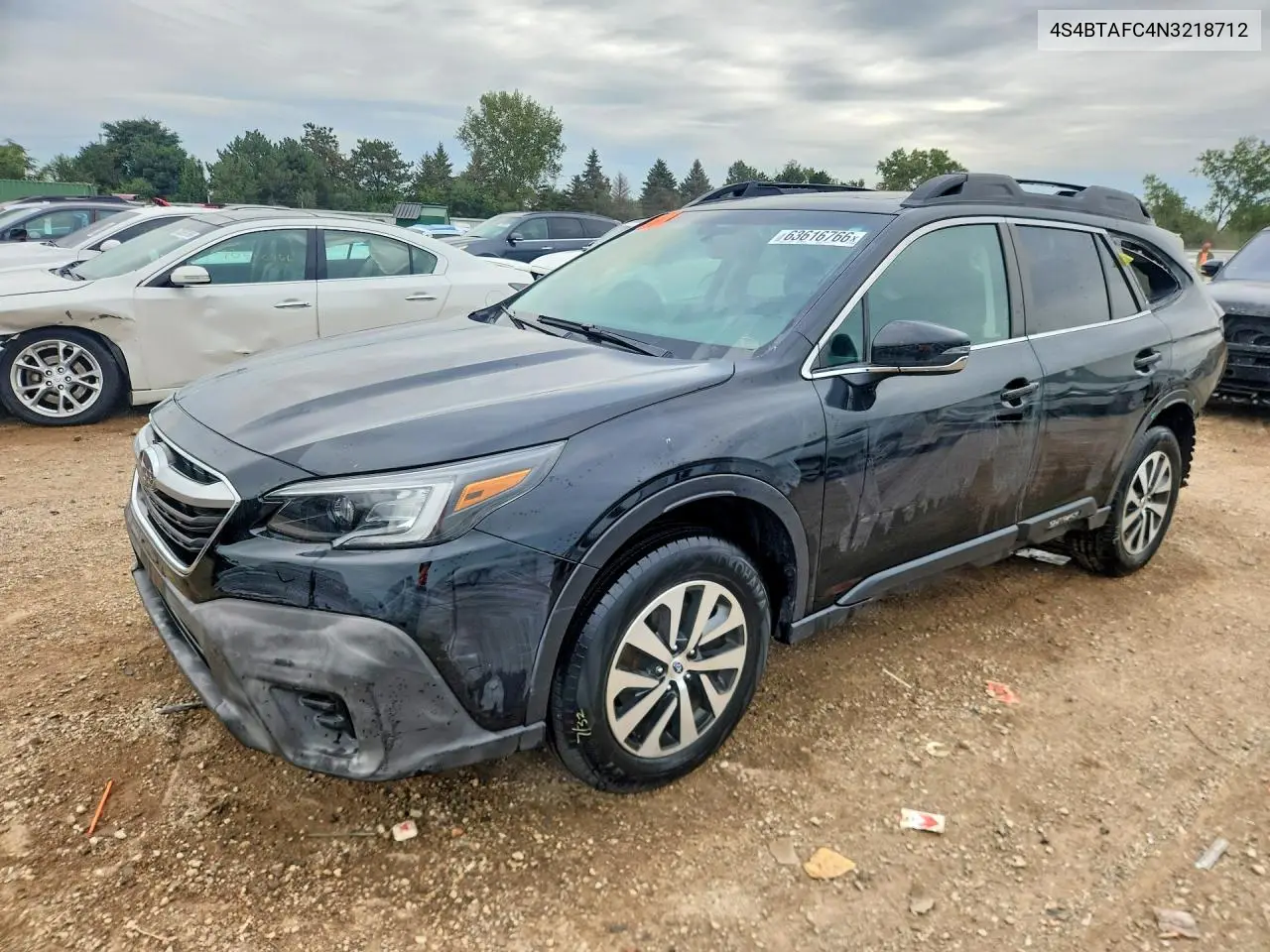 SUBARU OUTBACK 2022, VIN 4S4BTAFC4N3218712