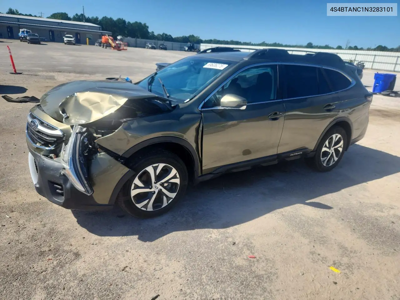 SUBARU OUTBACK 2022, VIN 4S4BTANC1N3283101