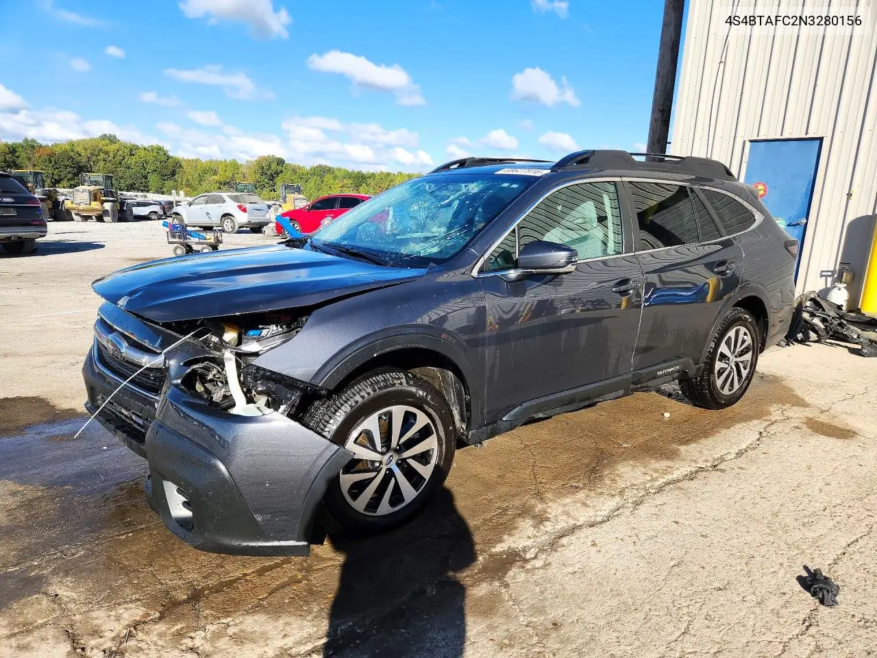 SUBARU OUTBACK 2022, VIN 4S4BTAFC2N3280156