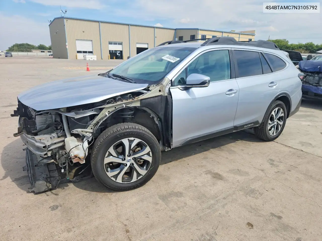 SUBARU OUTBACK 2022, VIN 4S4BTAMC7N3105792