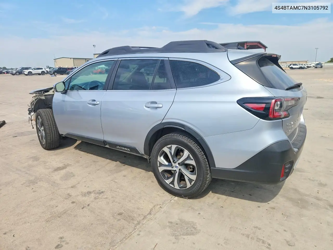 2022 SUBARU OUTBACK VIN 4S4BTAMC7N3105792 — фото 2