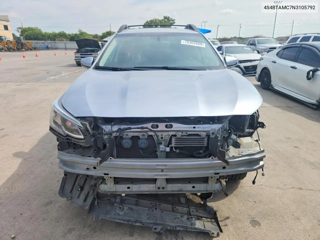 2022 SUBARU OUTBACK VIN 4S4BTAMC7N3105792 — фото 5
