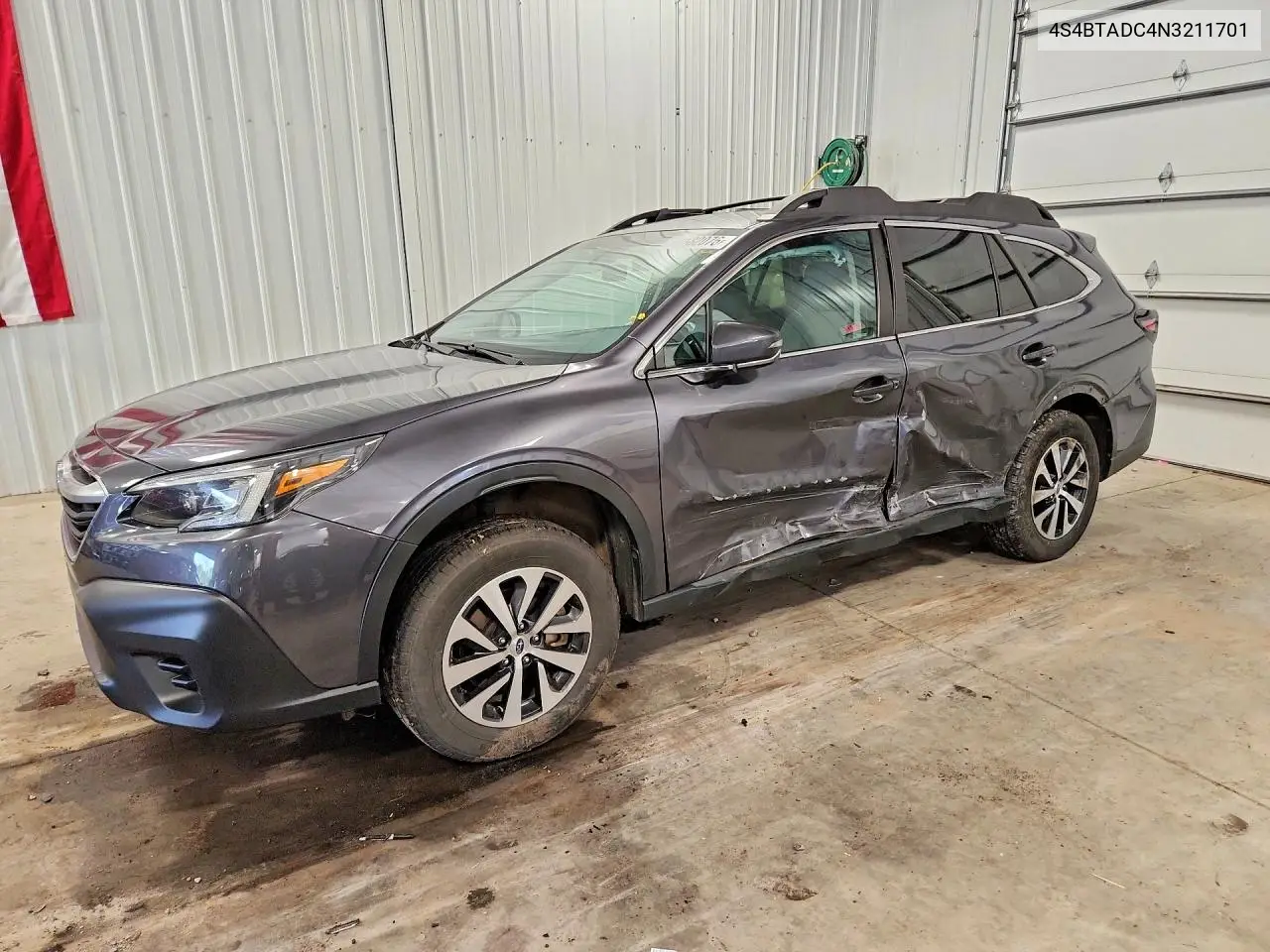 SUBARU OUTBACK 2022, VIN 4S4BTADC4N3211701