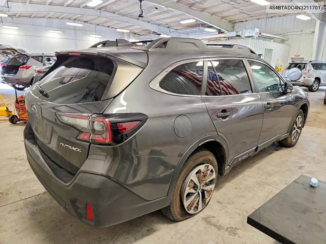 2022 SUBARU OUTBACK VIN 4S4BTADC4N3211701 — фото 3