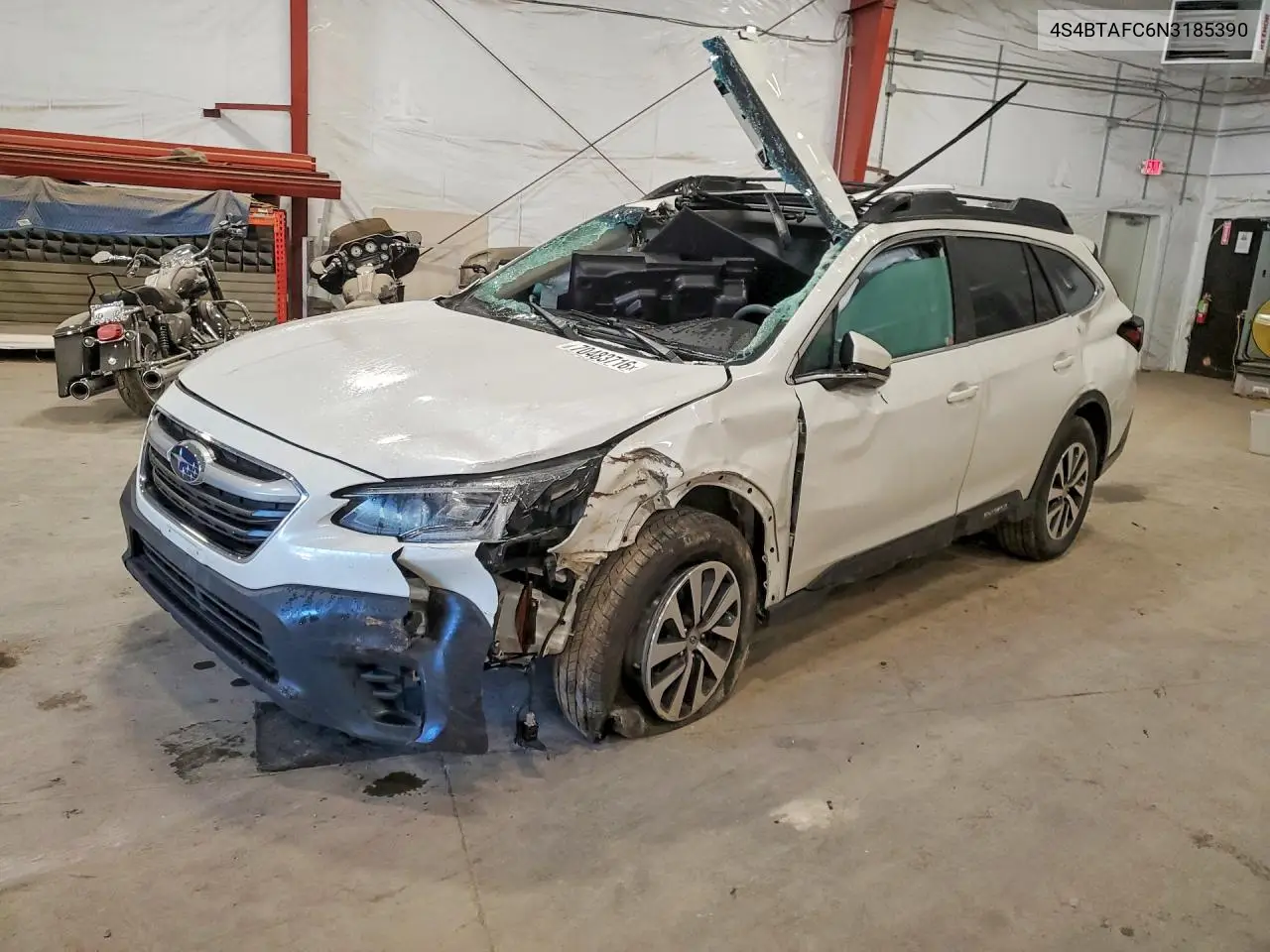 SUBARU OUTBACK 2022, VIN 4S4BTAFC6N3185390