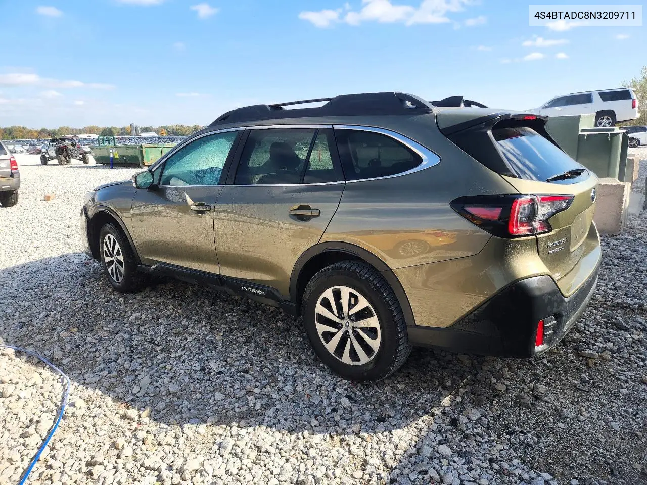 2022 SUBARU OUTBACK VIN 4S4BTADC8N3209711 — фото 2