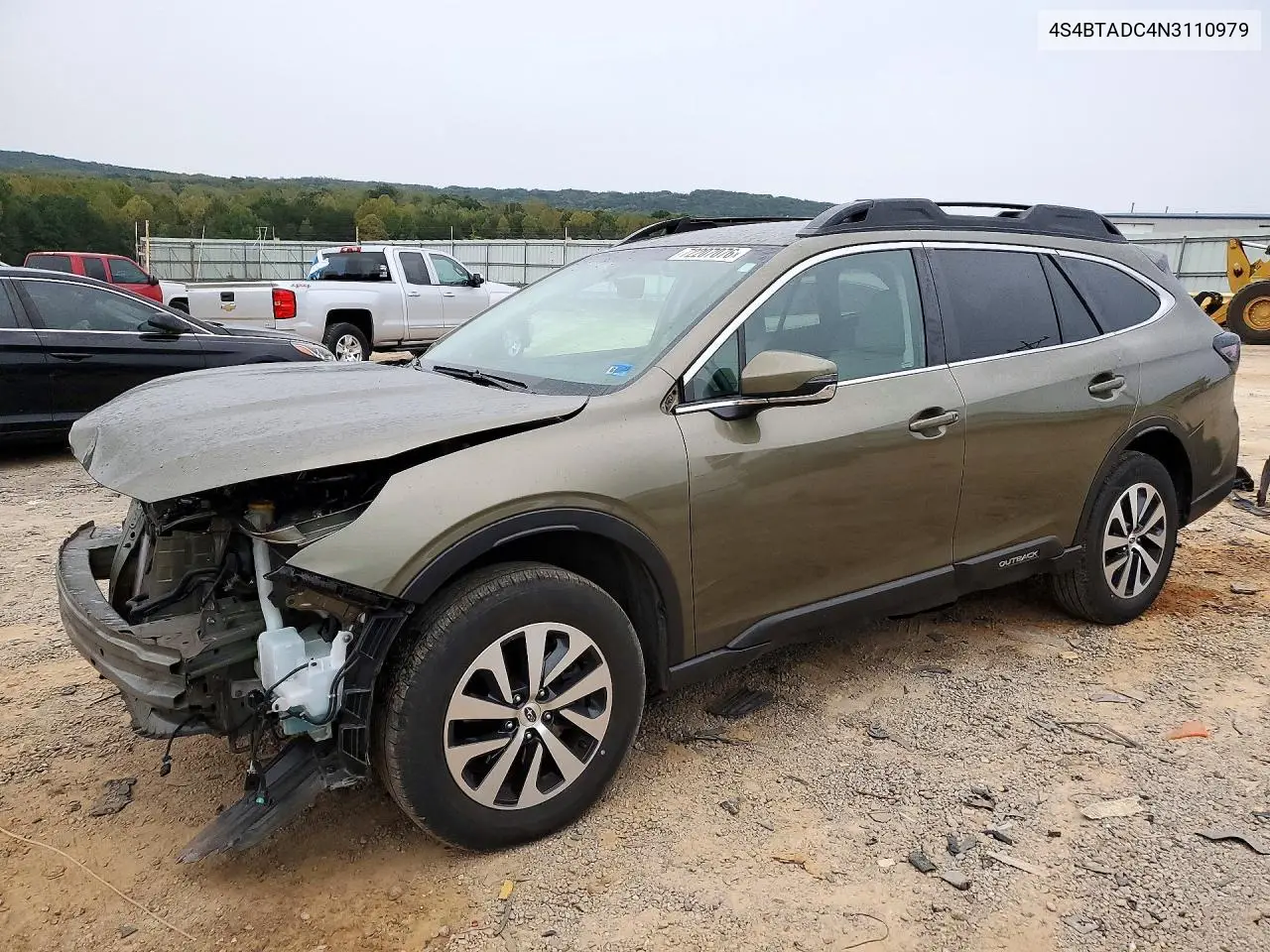 SUBARU OUTBACK 2022, VIN 4S4BTADC4N3110979