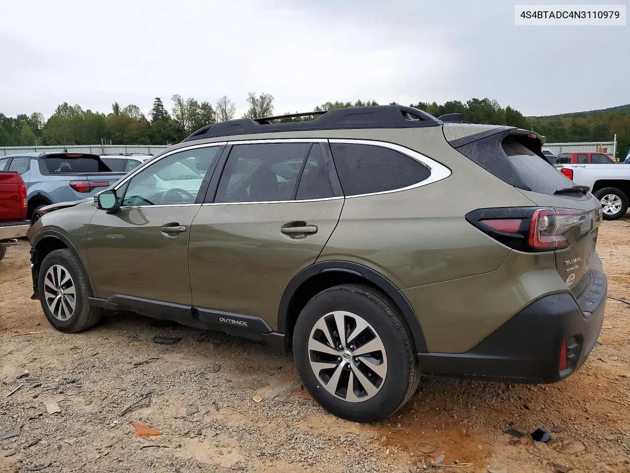 2022 SUBARU OUTBACK VIN 4S4BTADC4N3110979 — фото 2