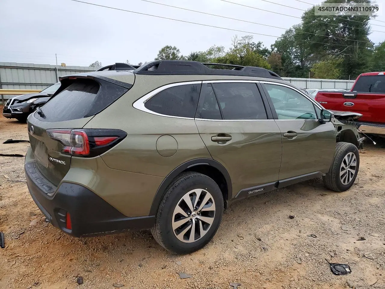 2022 SUBARU OUTBACK VIN 4S4BTADC4N3110979 — фото 3