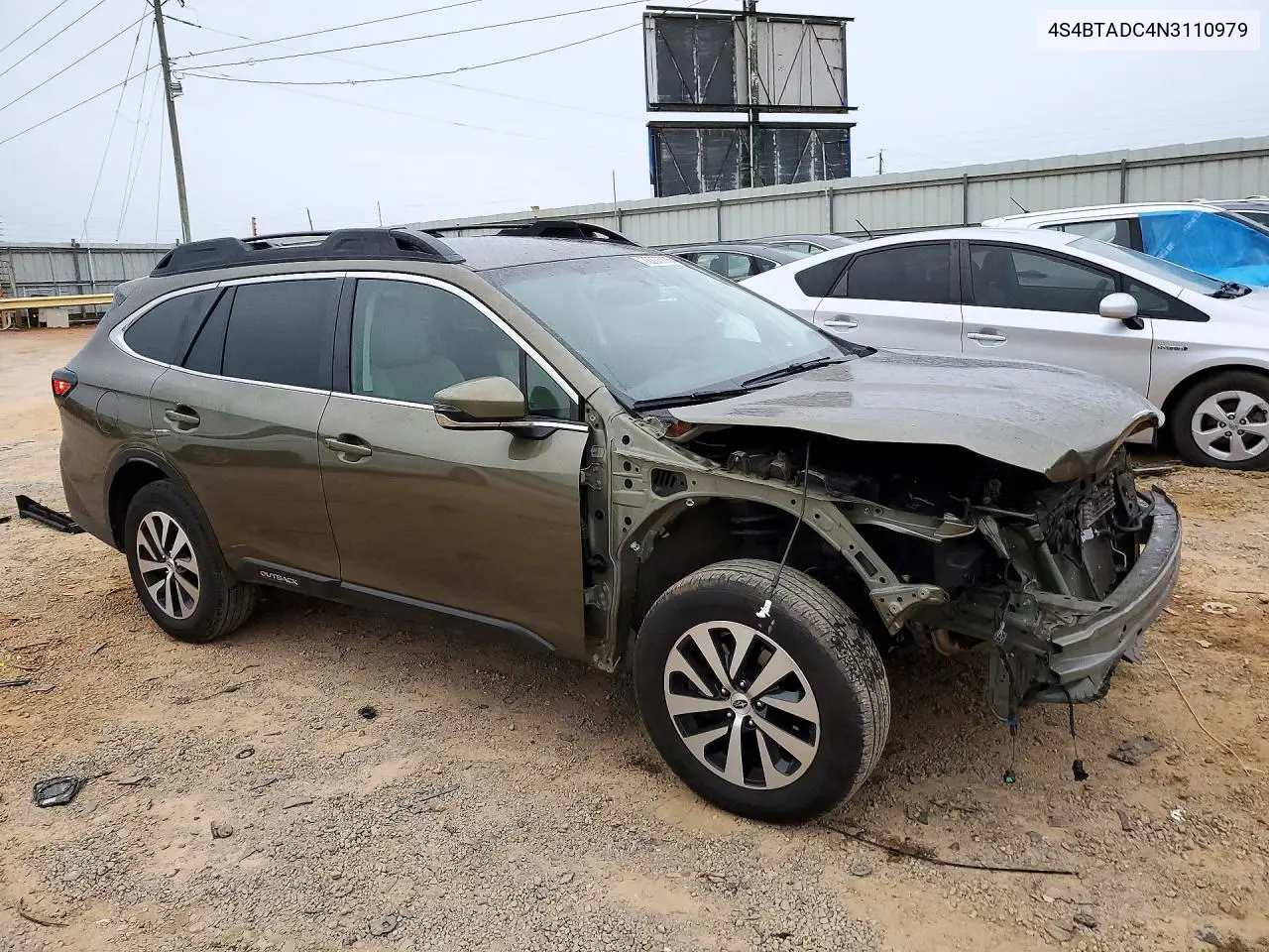 2022 SUBARU OUTBACK VIN 4S4BTADC4N3110979 — фото 4