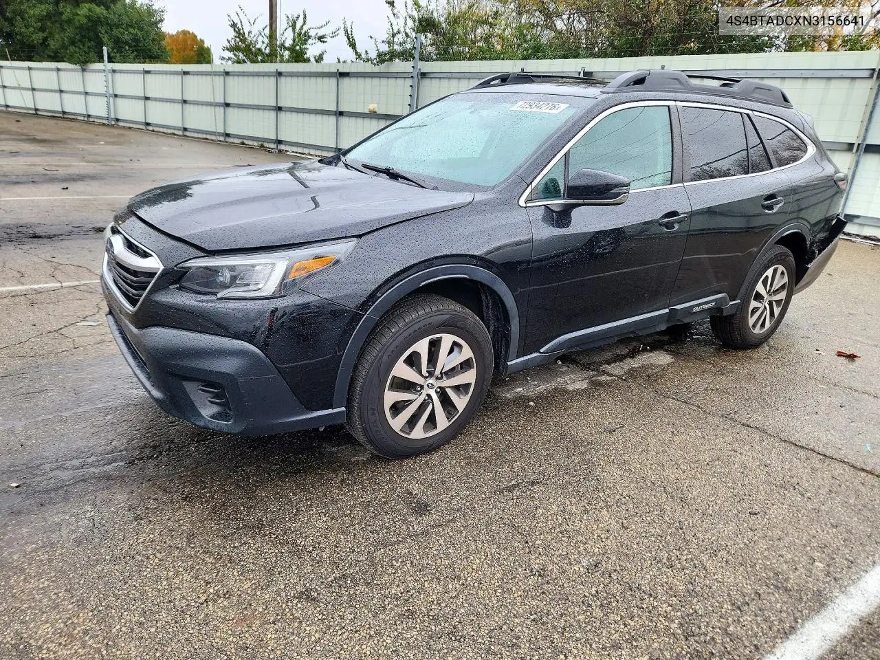 SUBARU OUTBACK 2022, VIN 4S4BTADCXN3156641