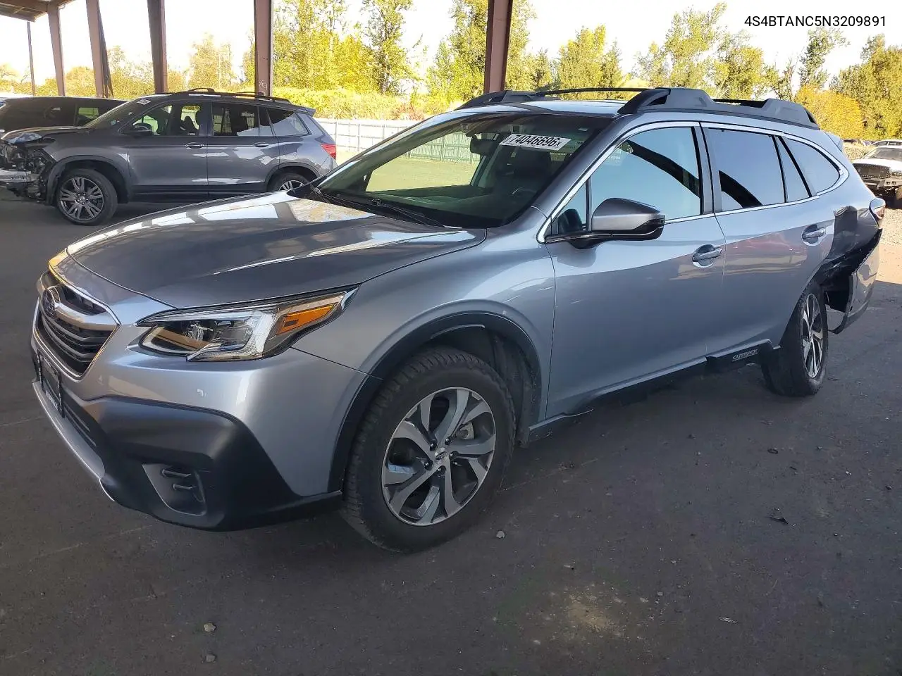 SUBARU OUTBACK 2022, VIN 4S4BTANC5N3209891