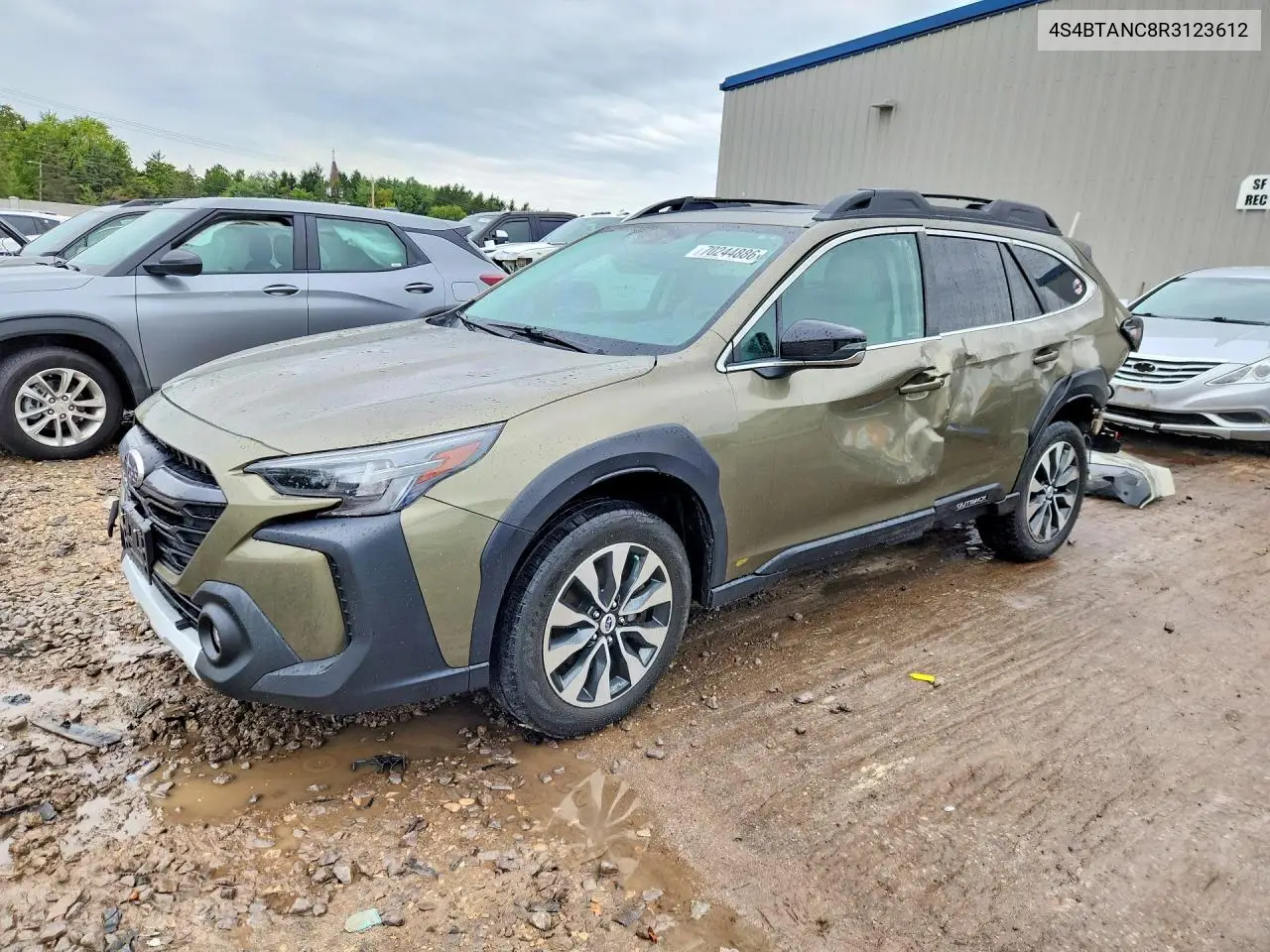 SUBARU OUTBACK 2024, VIN 4S4BTANC8R3123612