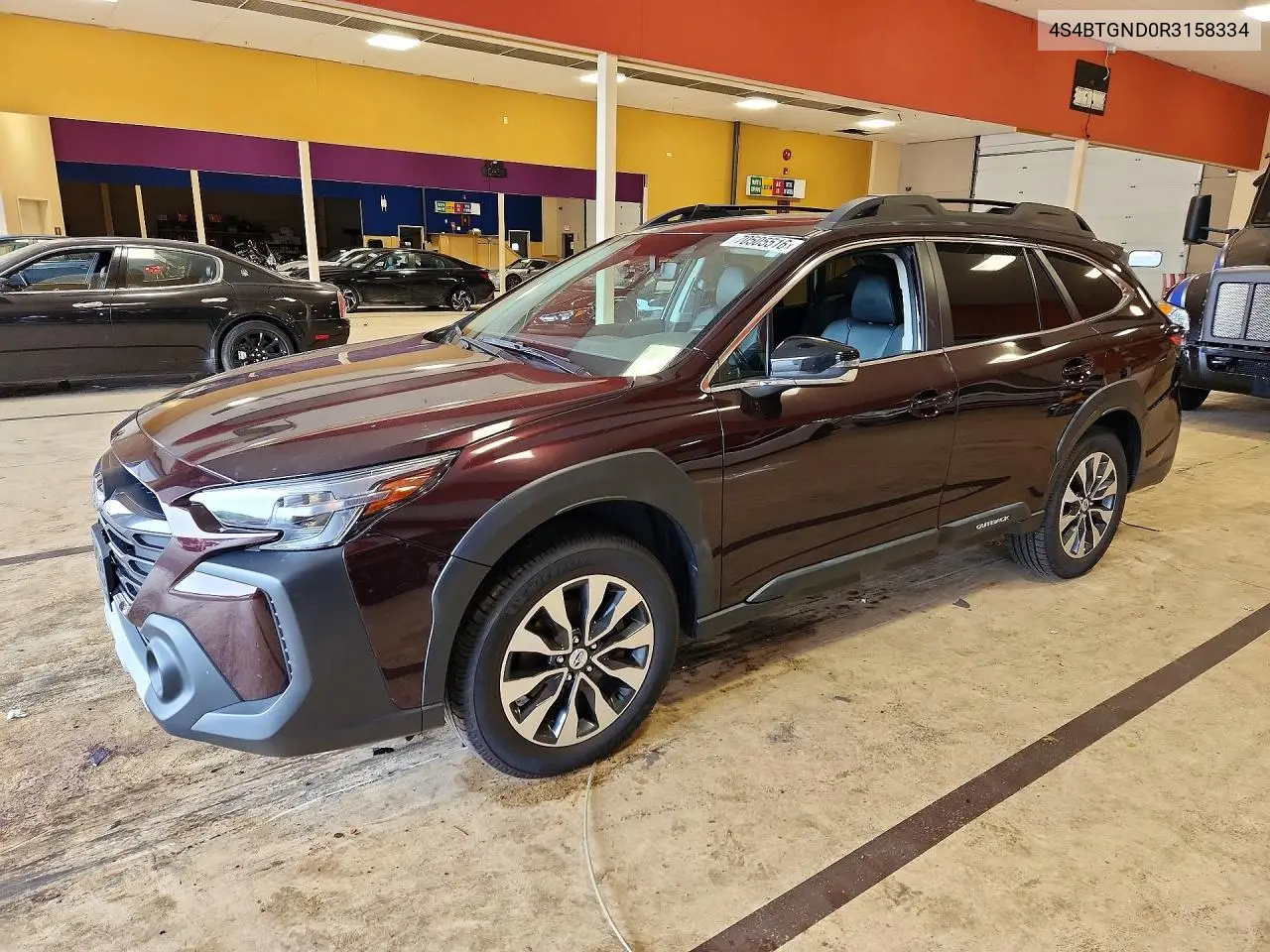 SUBARU OUTBACK 2024, VIN 4S4BTGND0R3158334