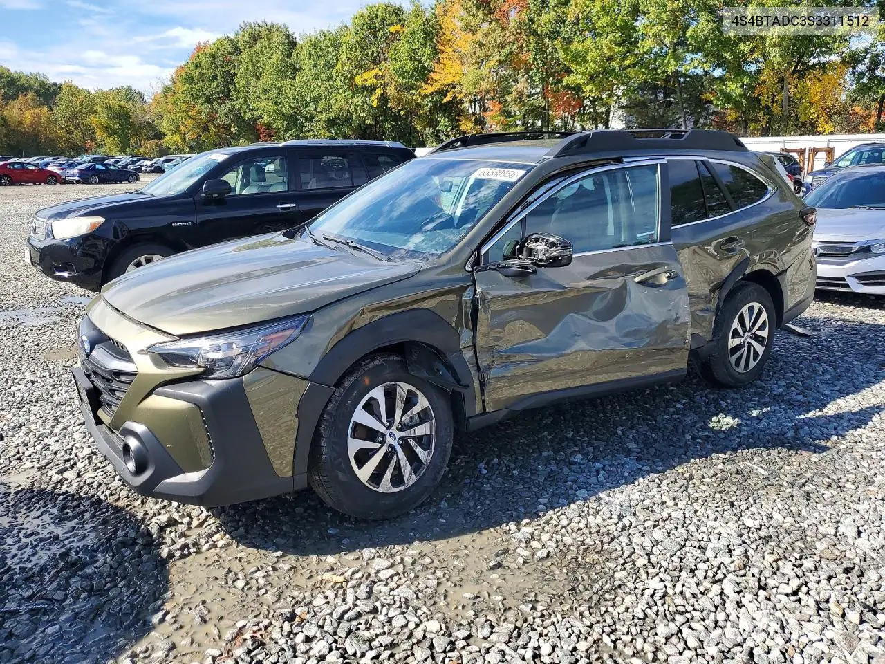 SUBARU OUTBACK 2025, VIN 4S4BTADC3S3311512