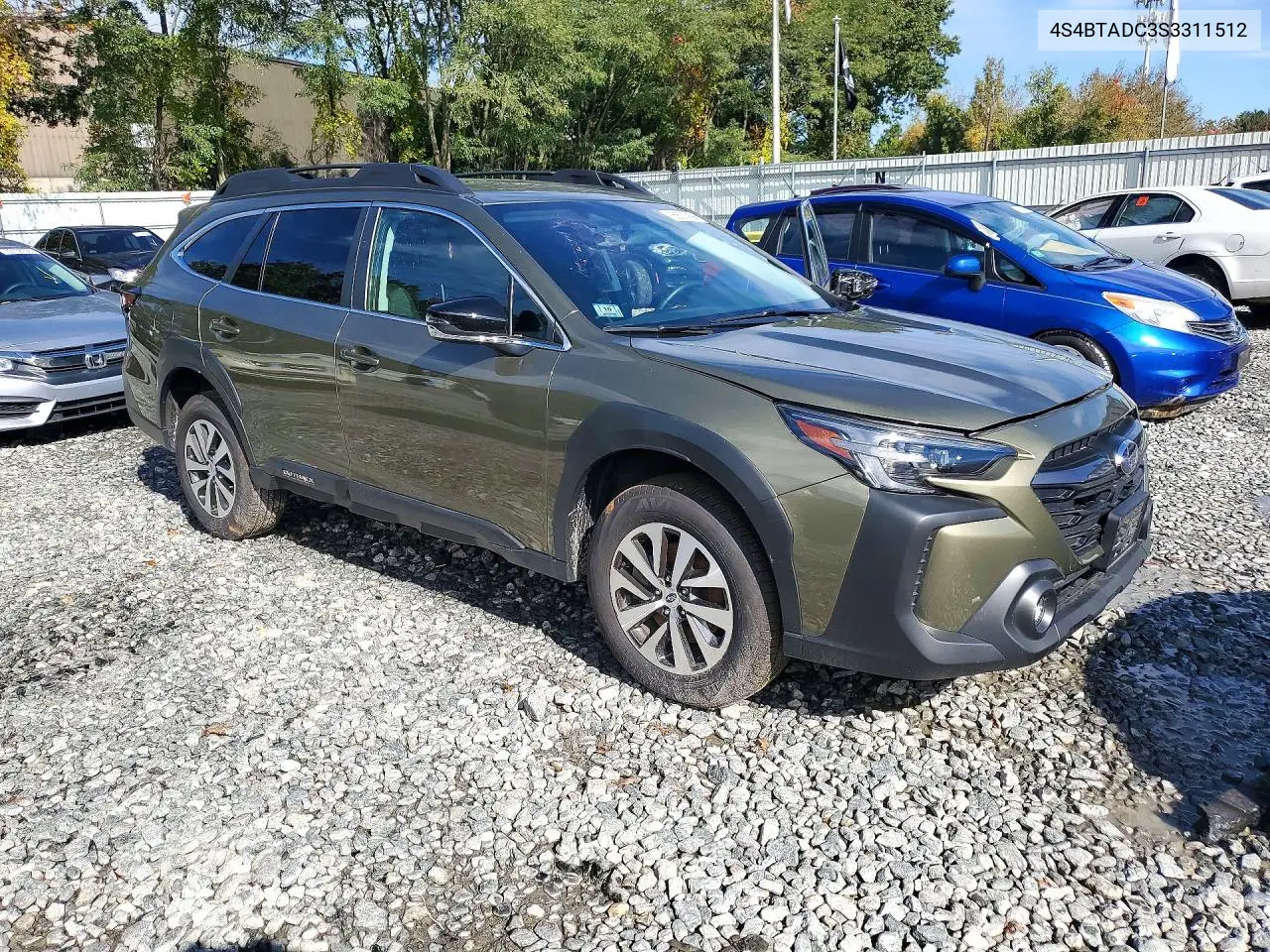 2025 SUBARU OUTBACK VIN 4S4BTADC3S3311512 — фото 4