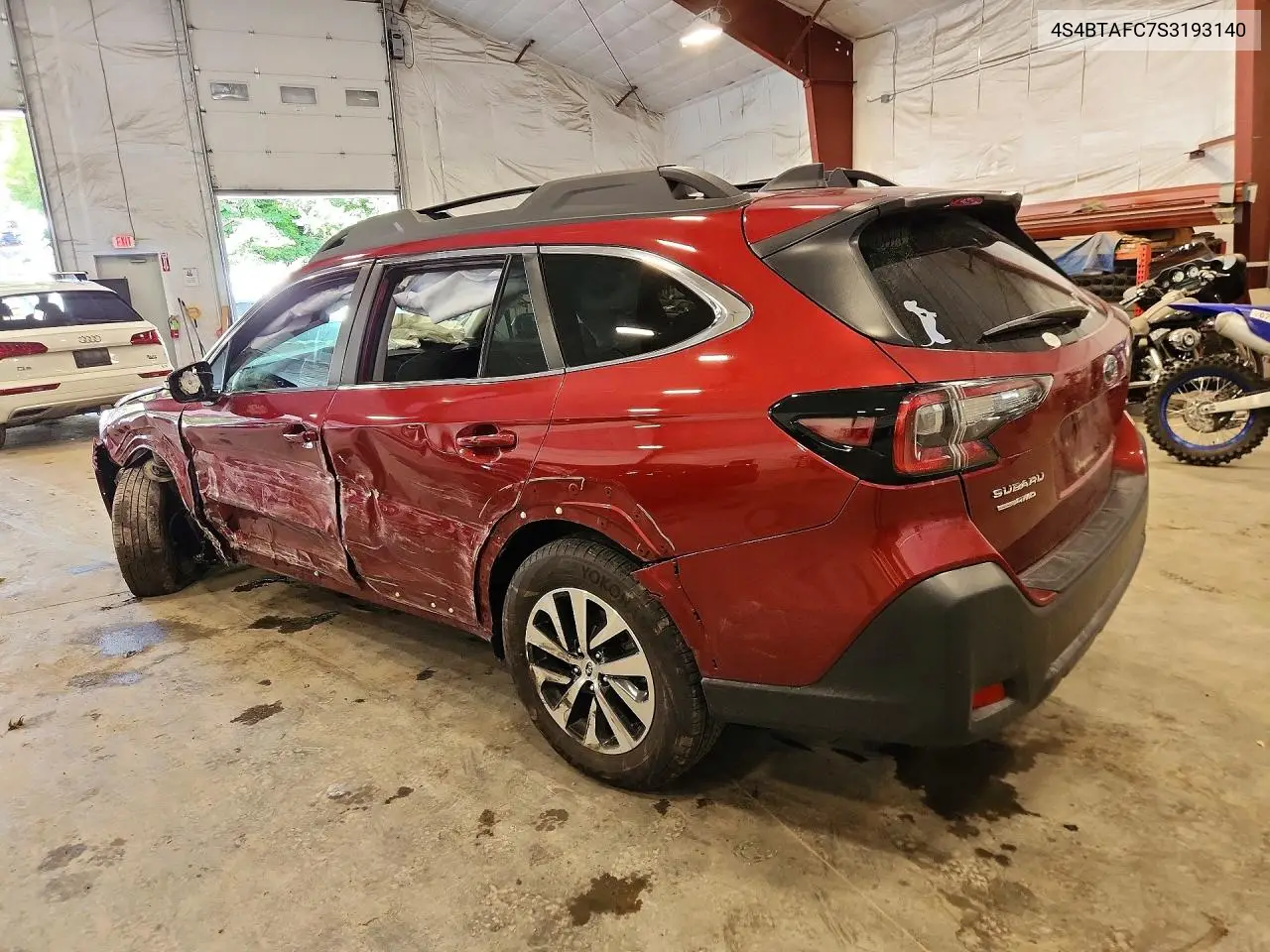 2025 SUBARU OUTBACK VIN 4S4BTAFC7S3193140 — фото 2