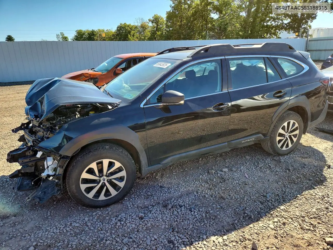 SUBARU OUTBACK 2025, VIN 4S4BTAAC5S3188915
