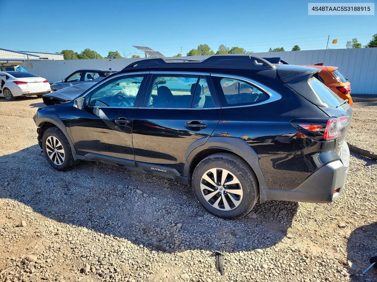 2025 SUBARU OUTBACK VIN 4S4BTAAC5S3188915 — фото 2