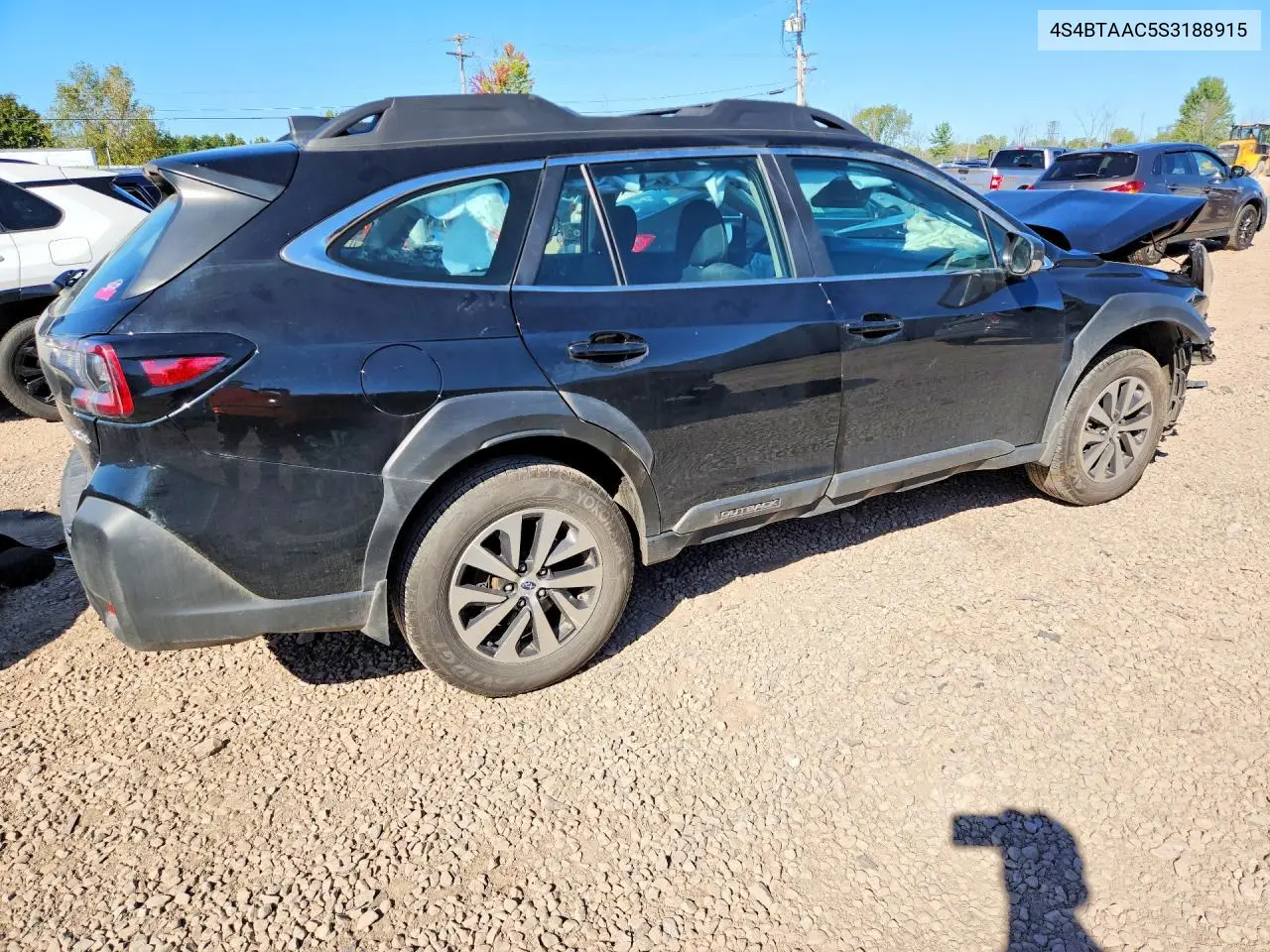 2025 SUBARU OUTBACK VIN 4S4BTAAC5S3188915 — фото 3