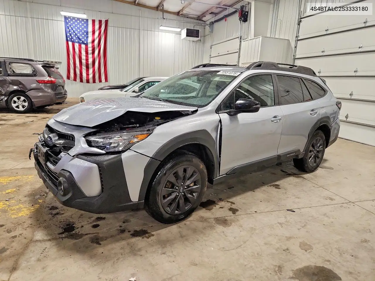 SUBARU OUTBACK 2025, VIN 4S4BTALC2S3333180
