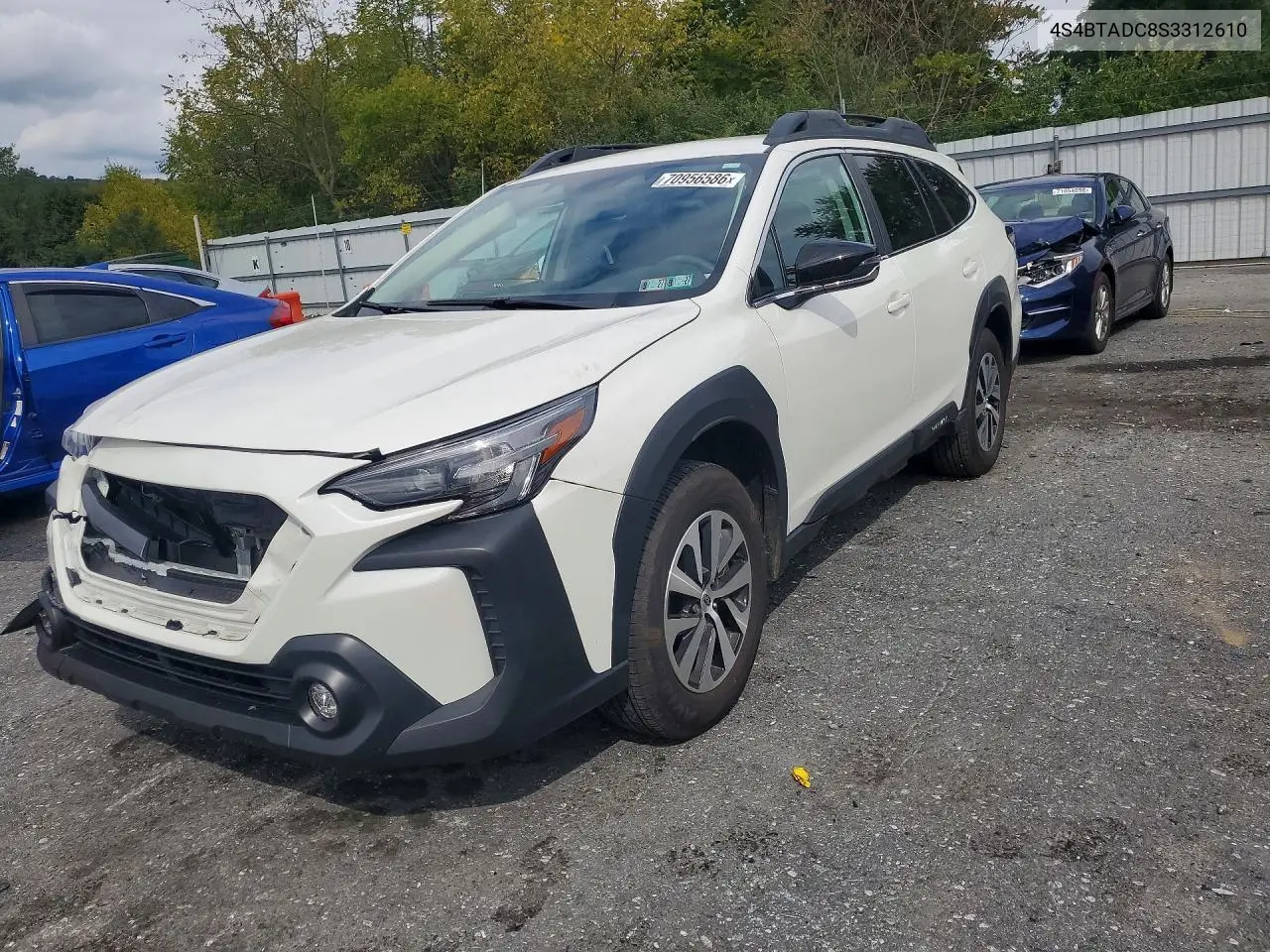 SUBARU OUTBACK 2025, VIN 4S4BTADC8S3312610