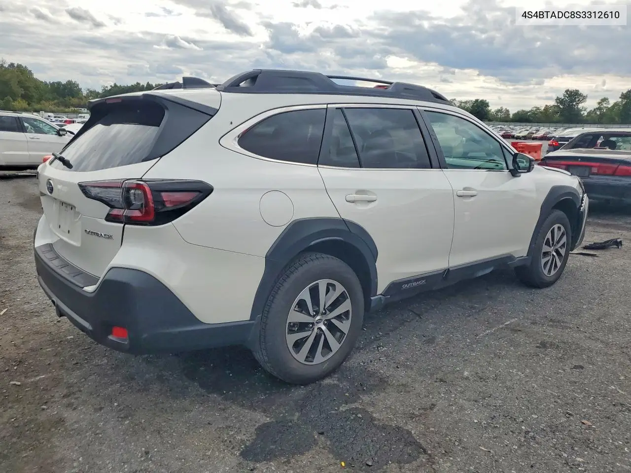 2025 SUBARU OUTBACK VIN 4S4BTADC8S3312610 — фото 3