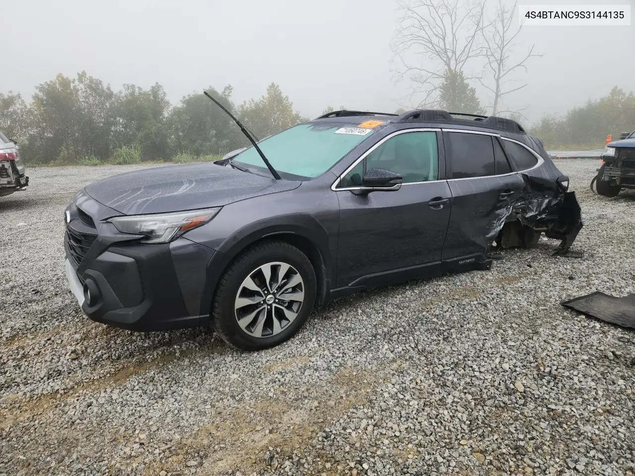 SUBARU OUTBACK 2025, VIN 4S4BTANC9S3144135