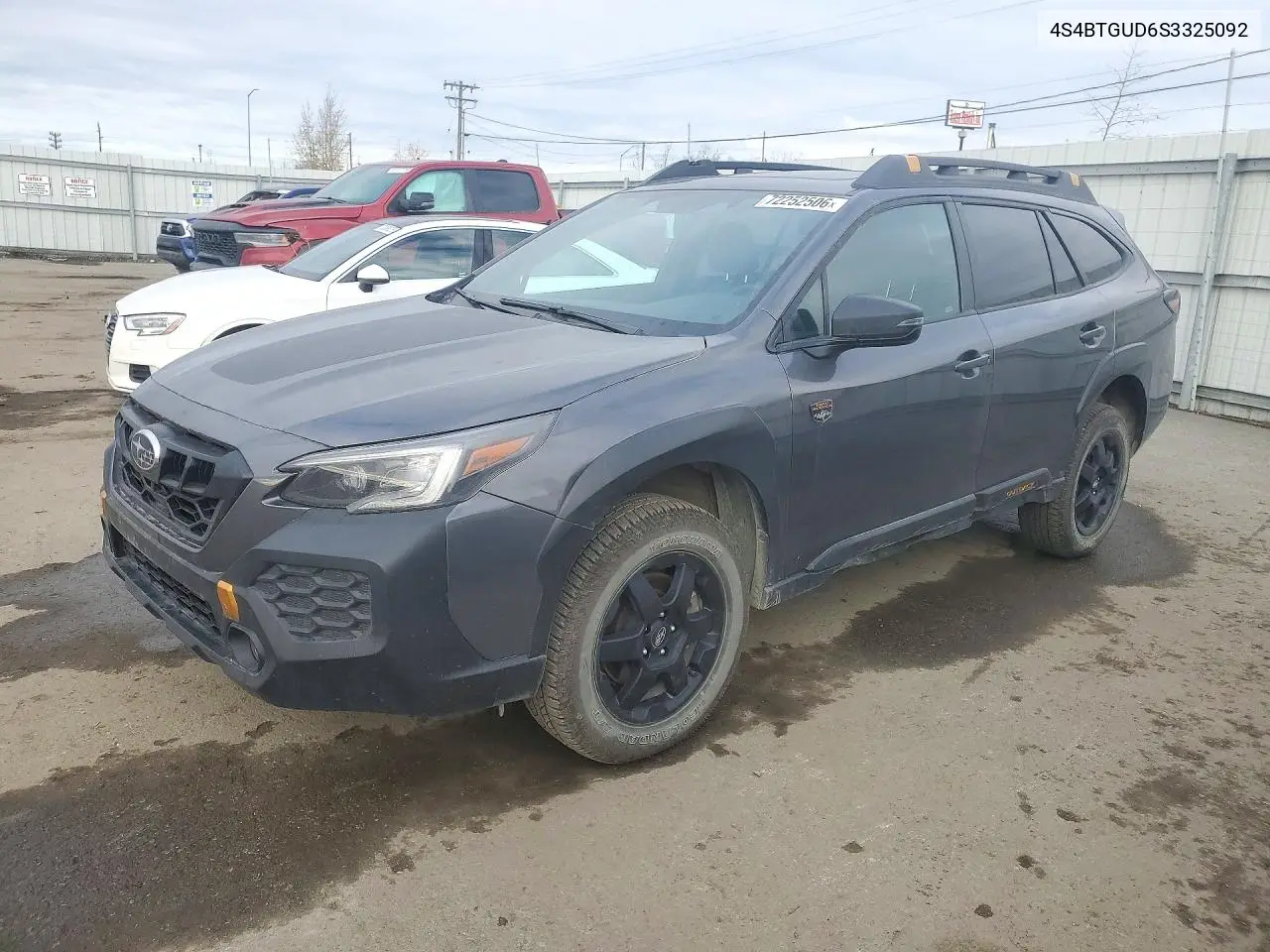 SUBARU OUTBACK 2025, VIN 4S4BTGUD6S3325092